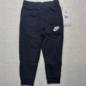 Nike Jogger Sweatpants Boys 3T Black Brand New 76D667-023 Fleece Pants